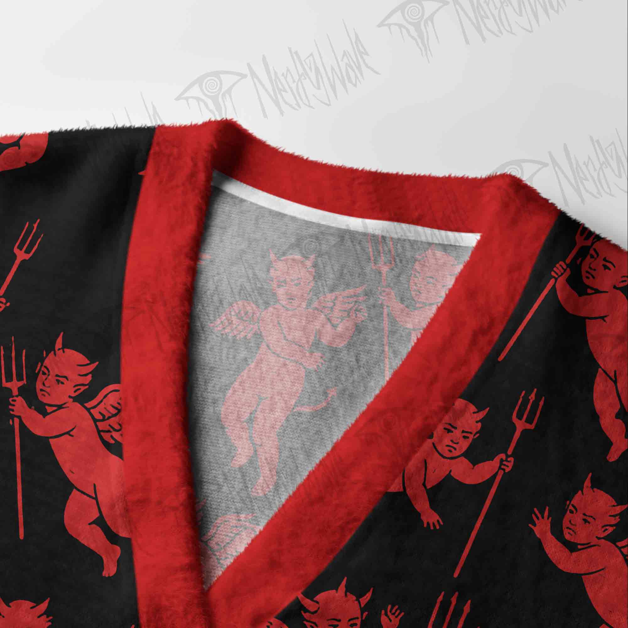 Goth Devil Cardigan Sweater