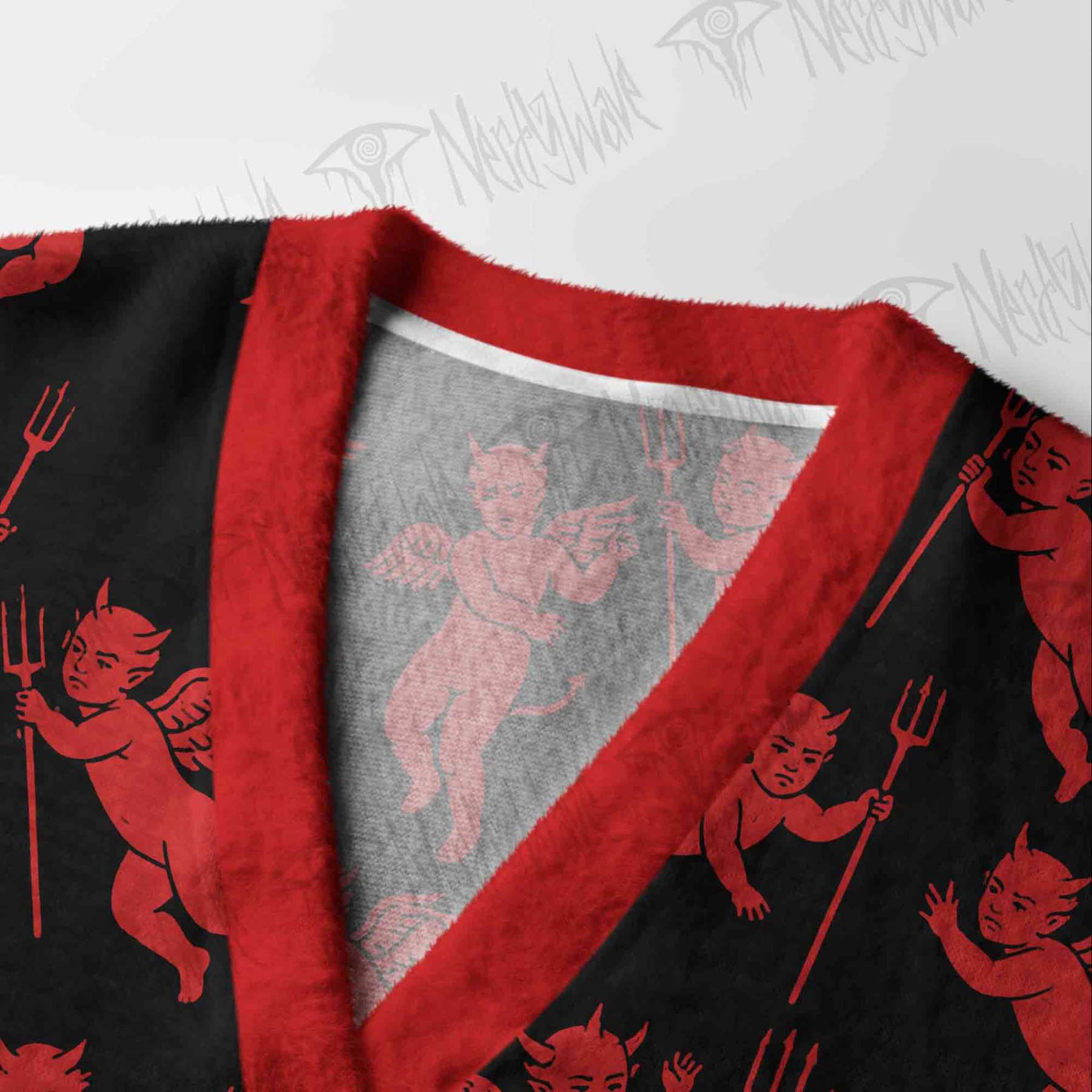 Goth Devil Cardigan Sweater
