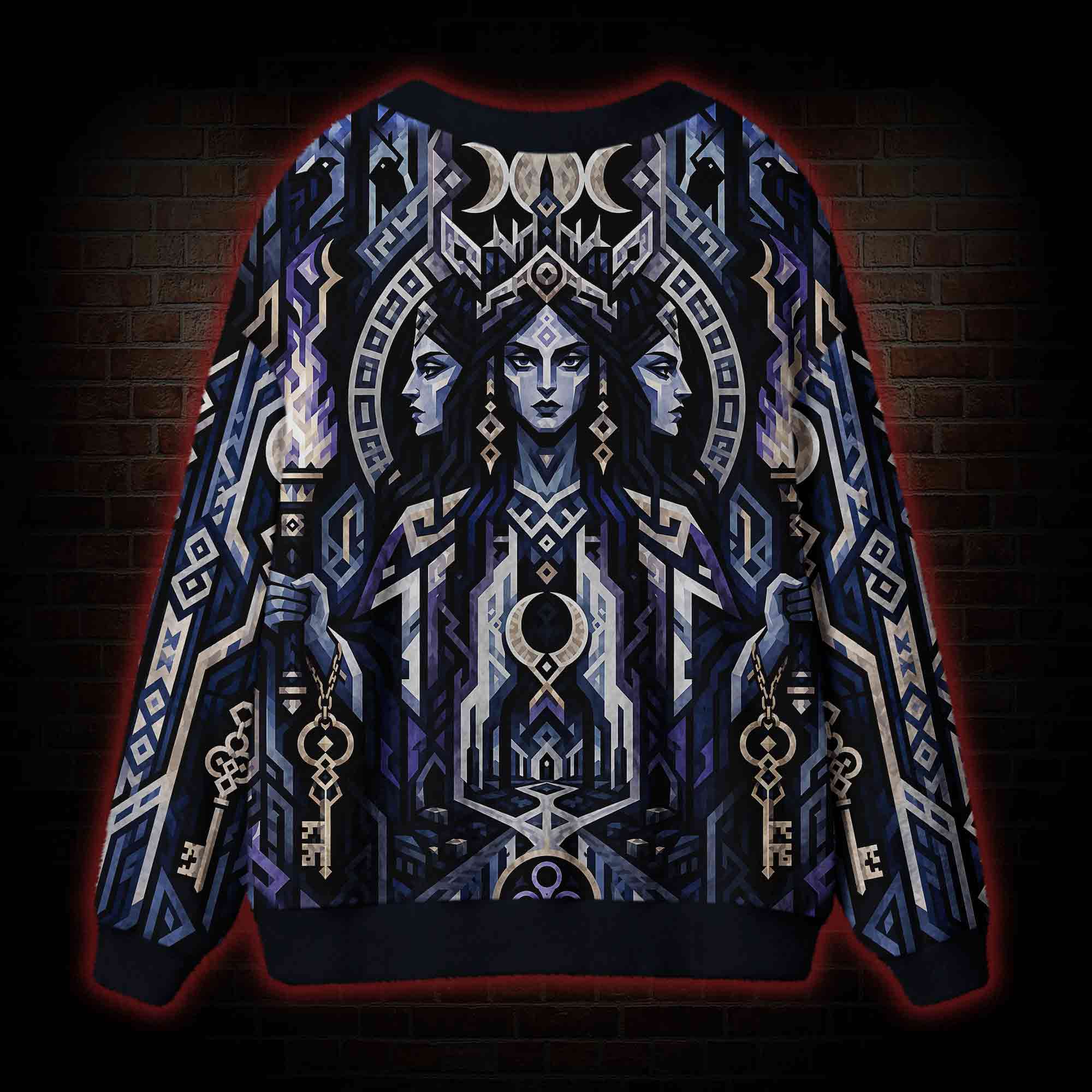 Hecate Moon Keys Cardigan Sweater
