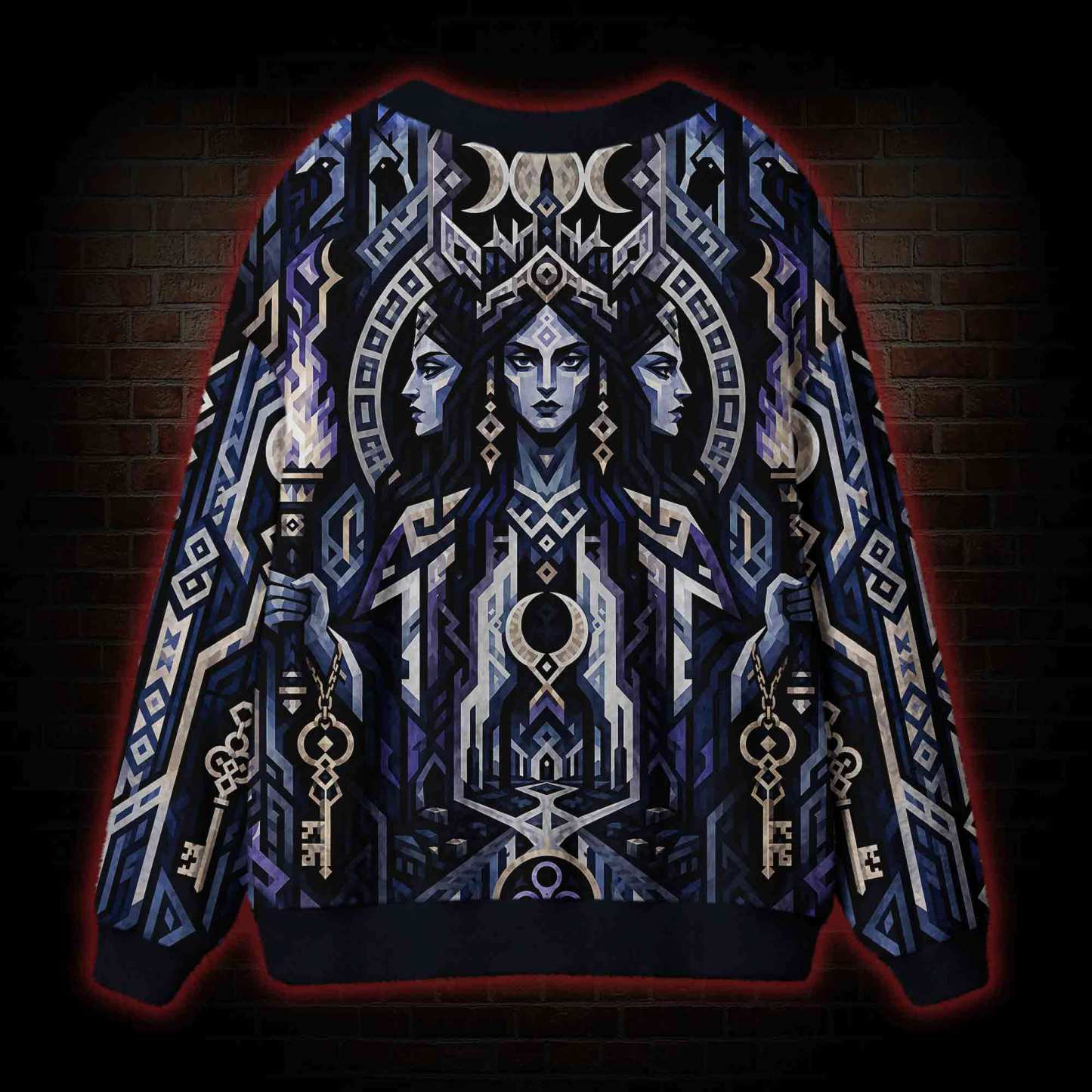 Hecate Moon Keys Cardigan Sweater