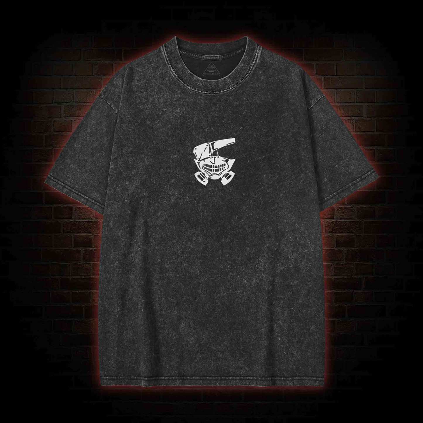 3304 Back Print Washed T-shirt