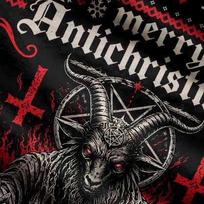 Merry Antichrist Xmas Vintage Ugly Sweatshirts