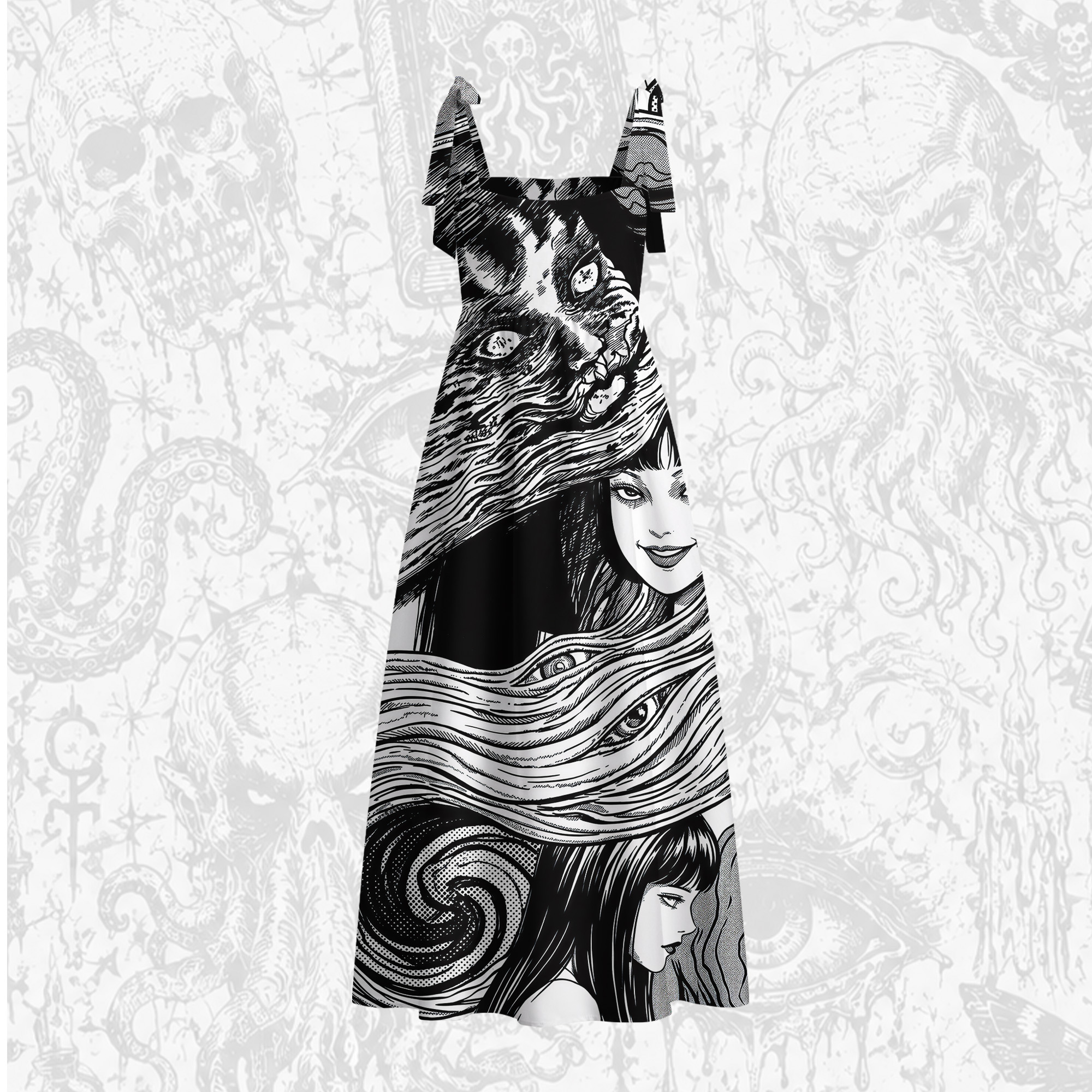 I was Just Born This Beautiful Tie Shoulder Maxi Dress