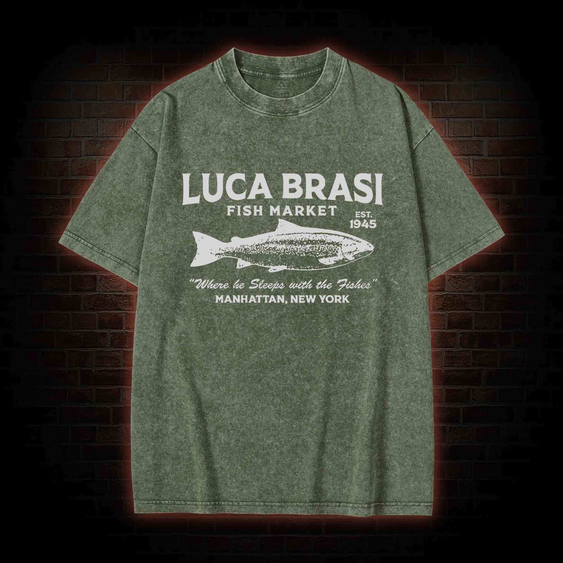 Luca Brasi Fish Market Washed T-shirt