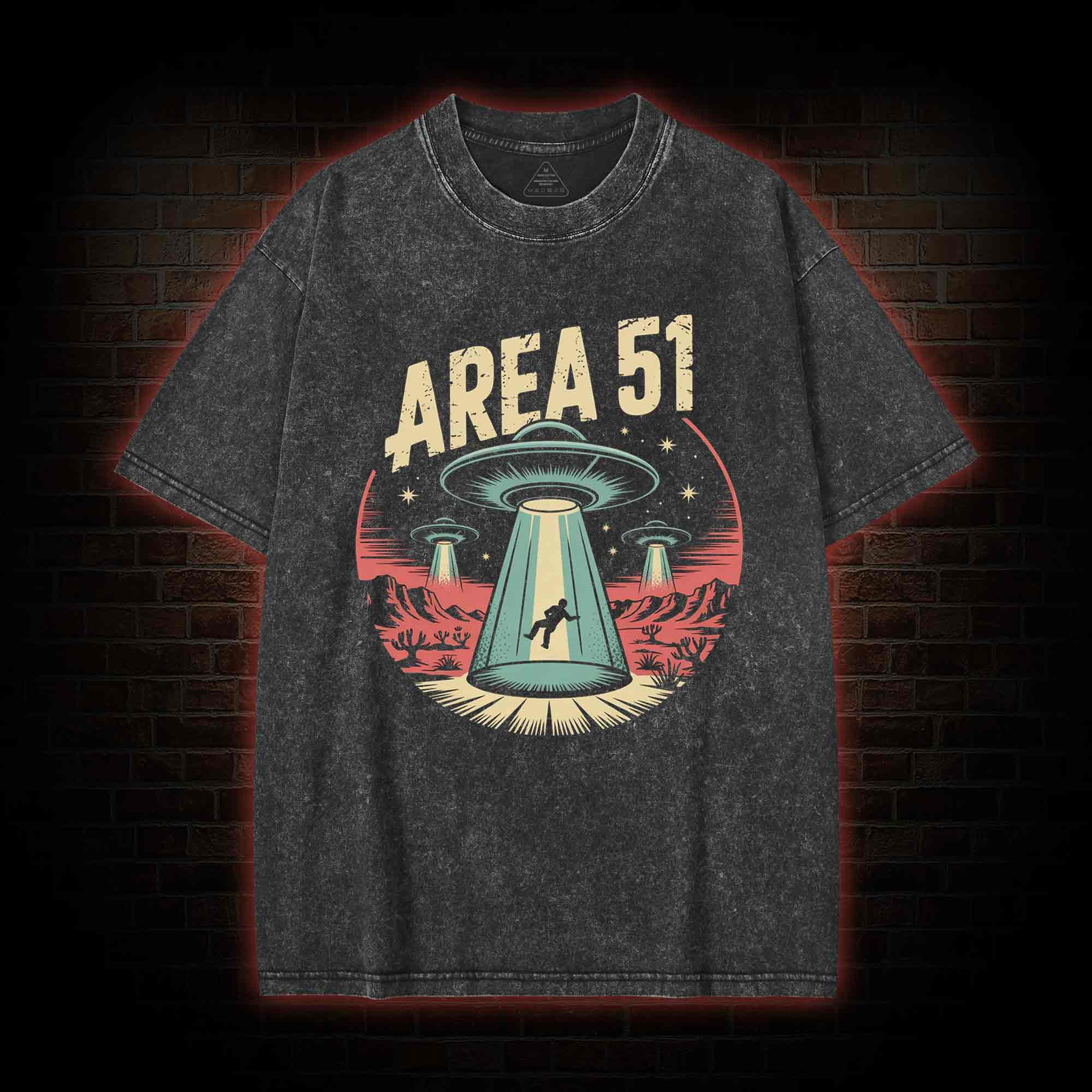  Area 51 Washed T-shirt