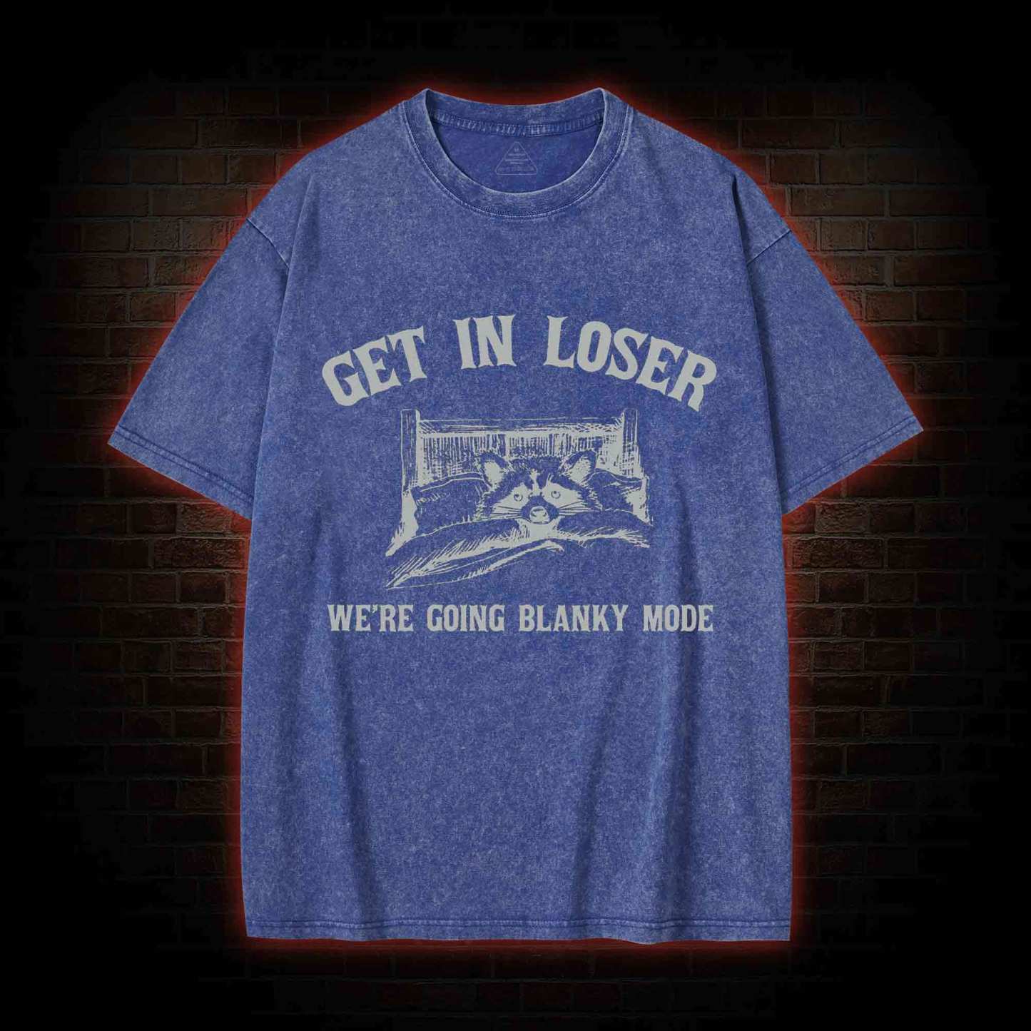 Get In Loser We're Going Blanky Mode Washed T-shirt