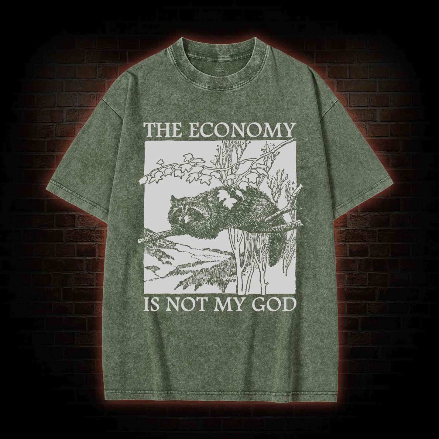 The Economy Is Not My God Washed T-Shirt