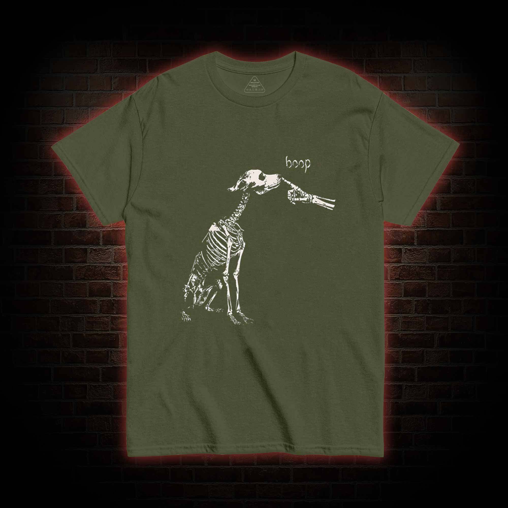 Boop Dog Skeleton Halloween T-shirt