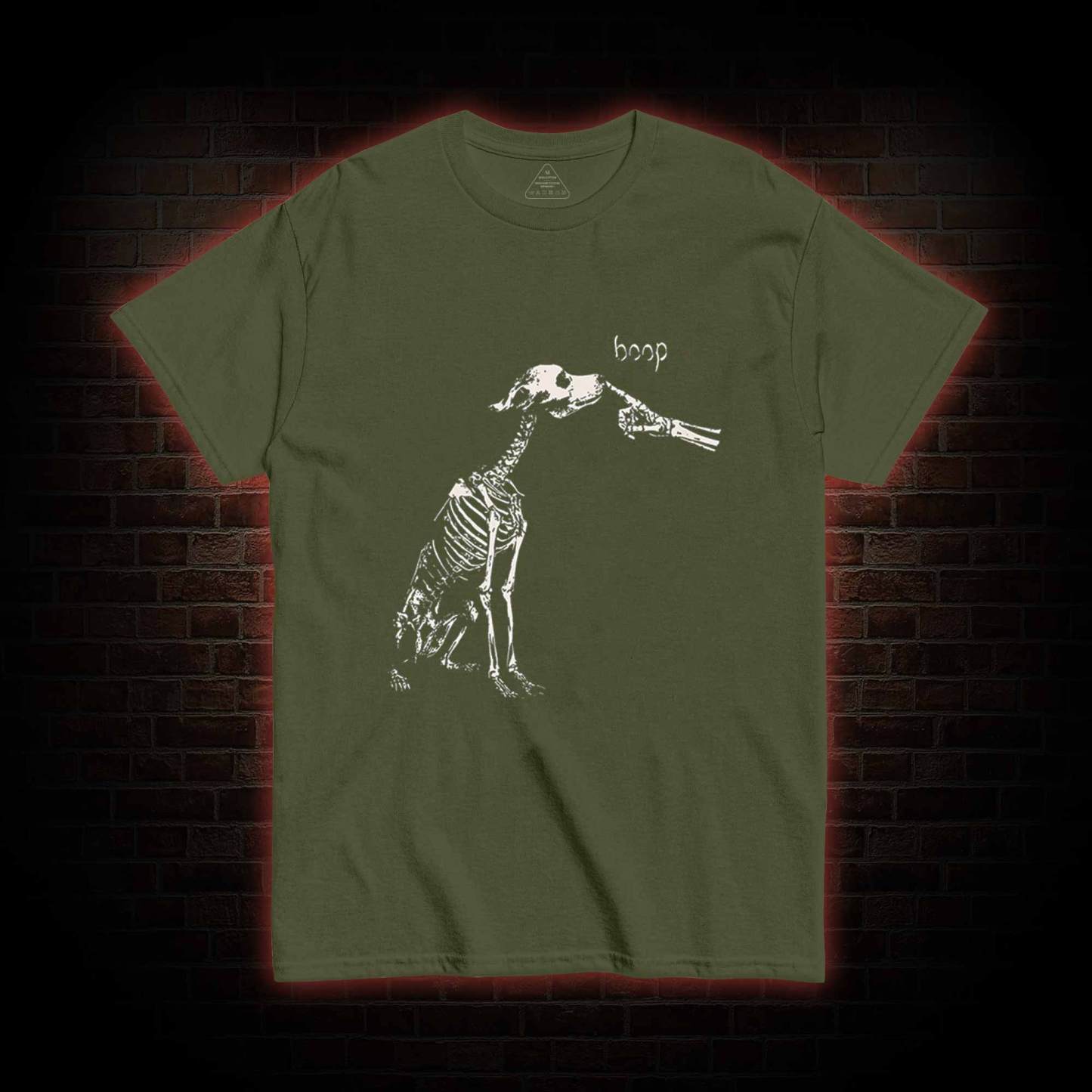 Boop Dog Skeleton Halloween T-shirt