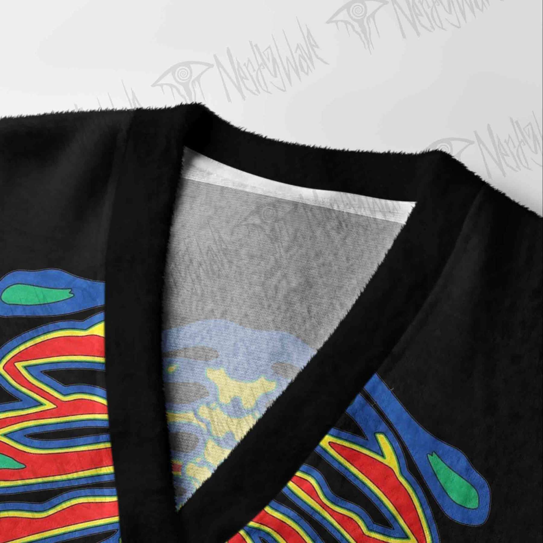 Vintage Thermal Ribcage Cardigan Sweater