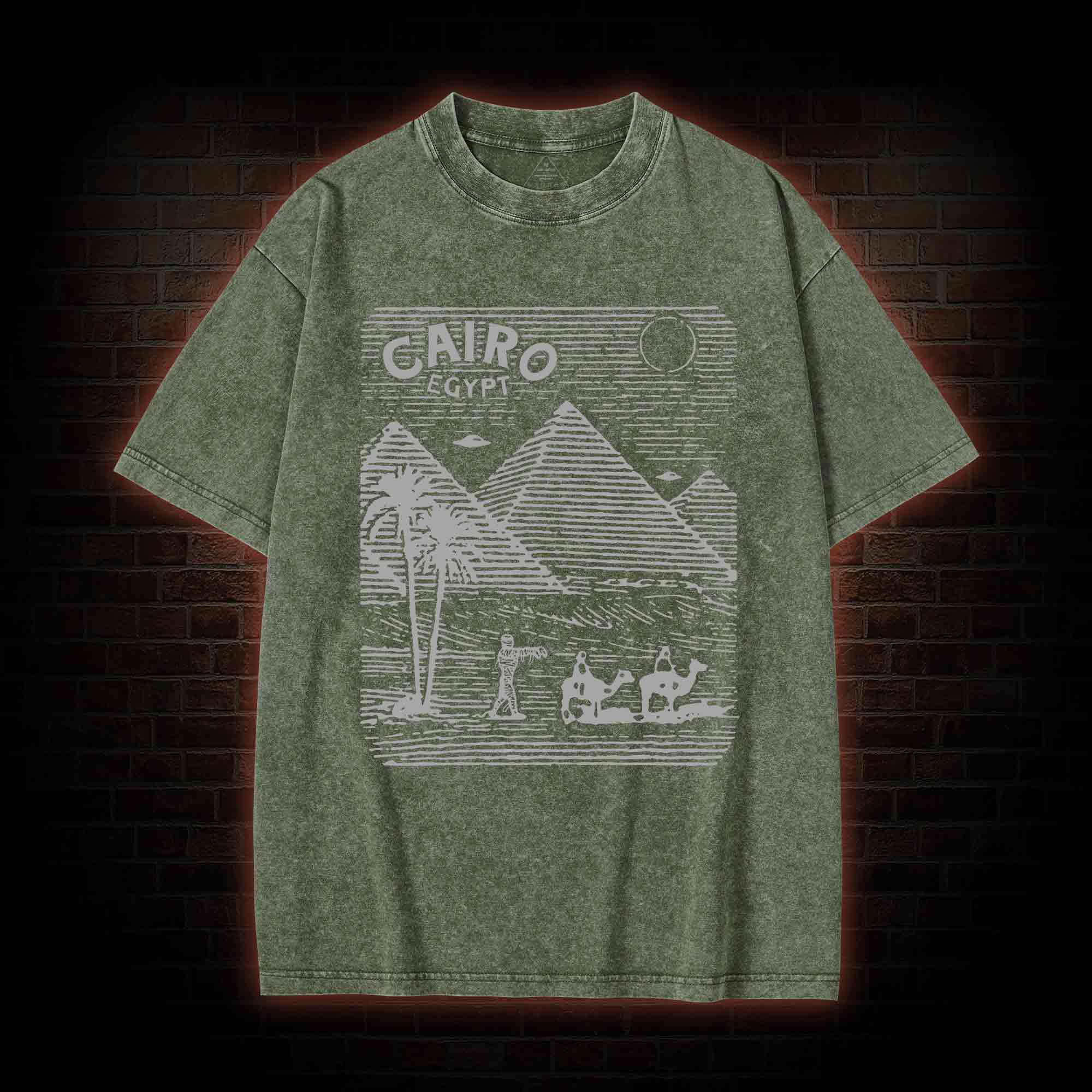 Cairo Egypt Washed T-shirt