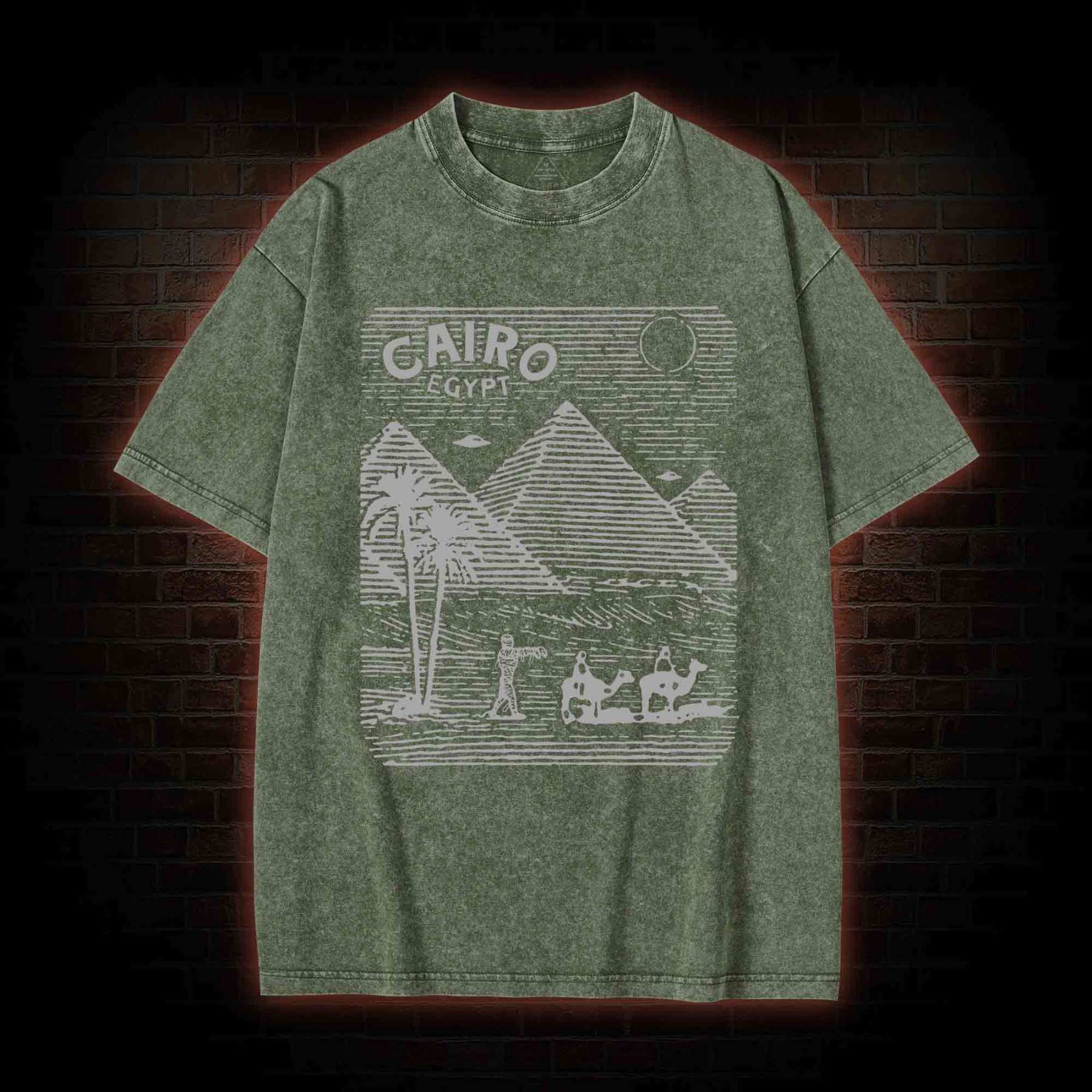 Cairo Egypt Washed T-shirt
