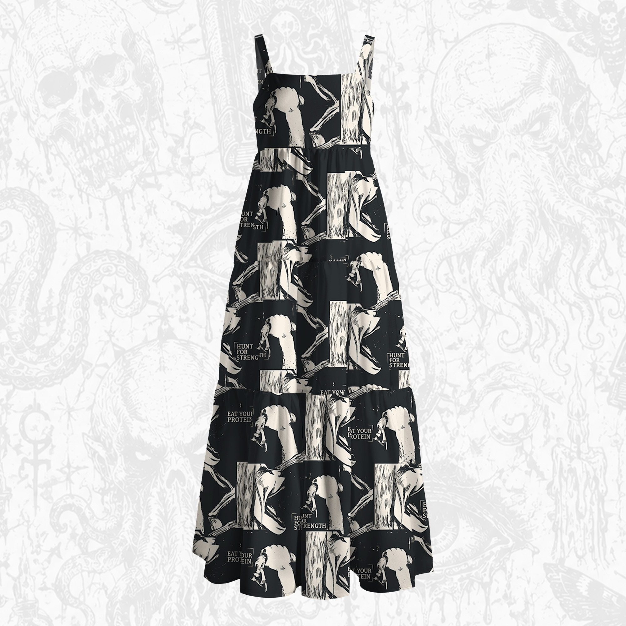 Hunt for Strength Wide Straps Maxi Dress
