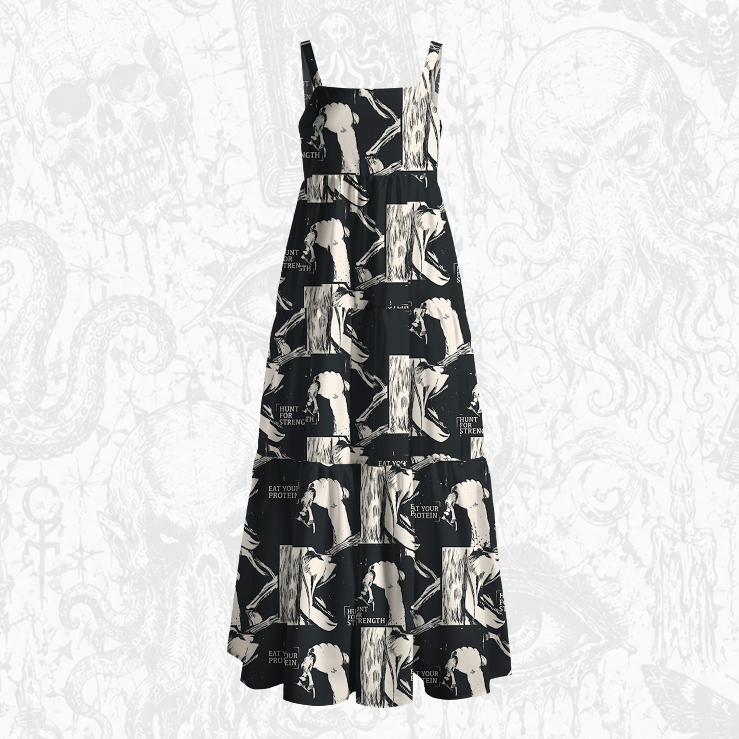 Hunt for Strength Wide Straps Maxi Dress