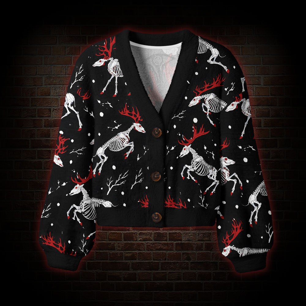 Dead Deer Walking Women's Cardigan Sweater
