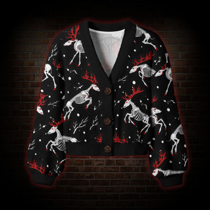 Dead Deer Walking Women's Cardigan Sweater