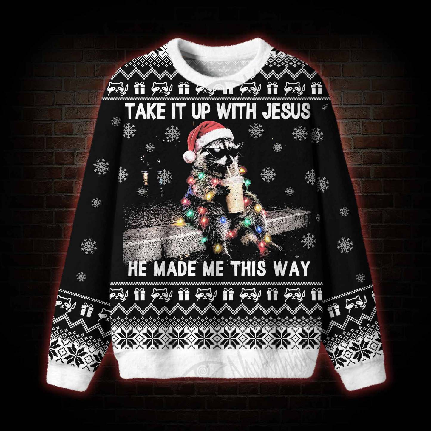 Take It up with Jesus Ugly Sweatshirts