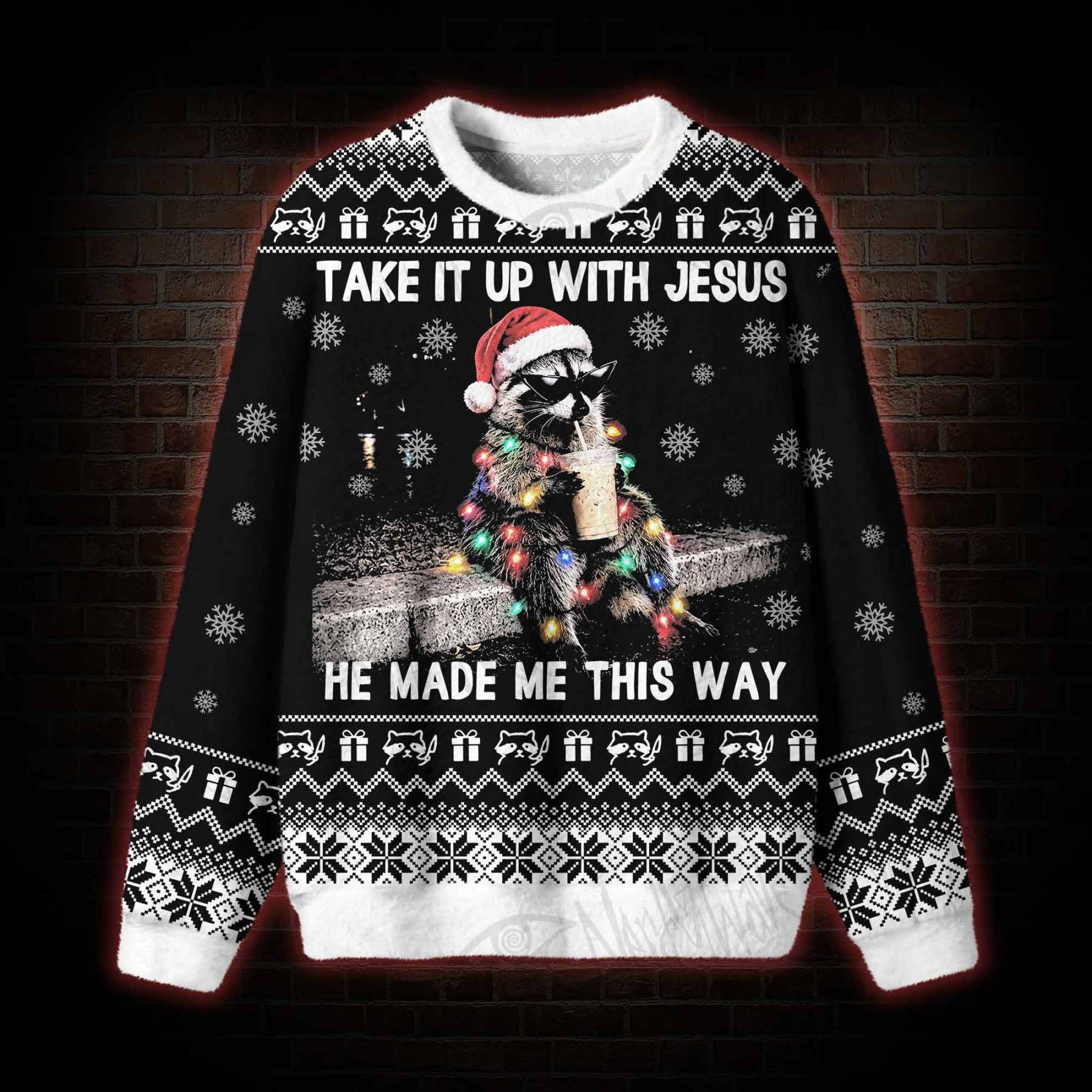 Take It up with Jesus Ugly Sweatshirts