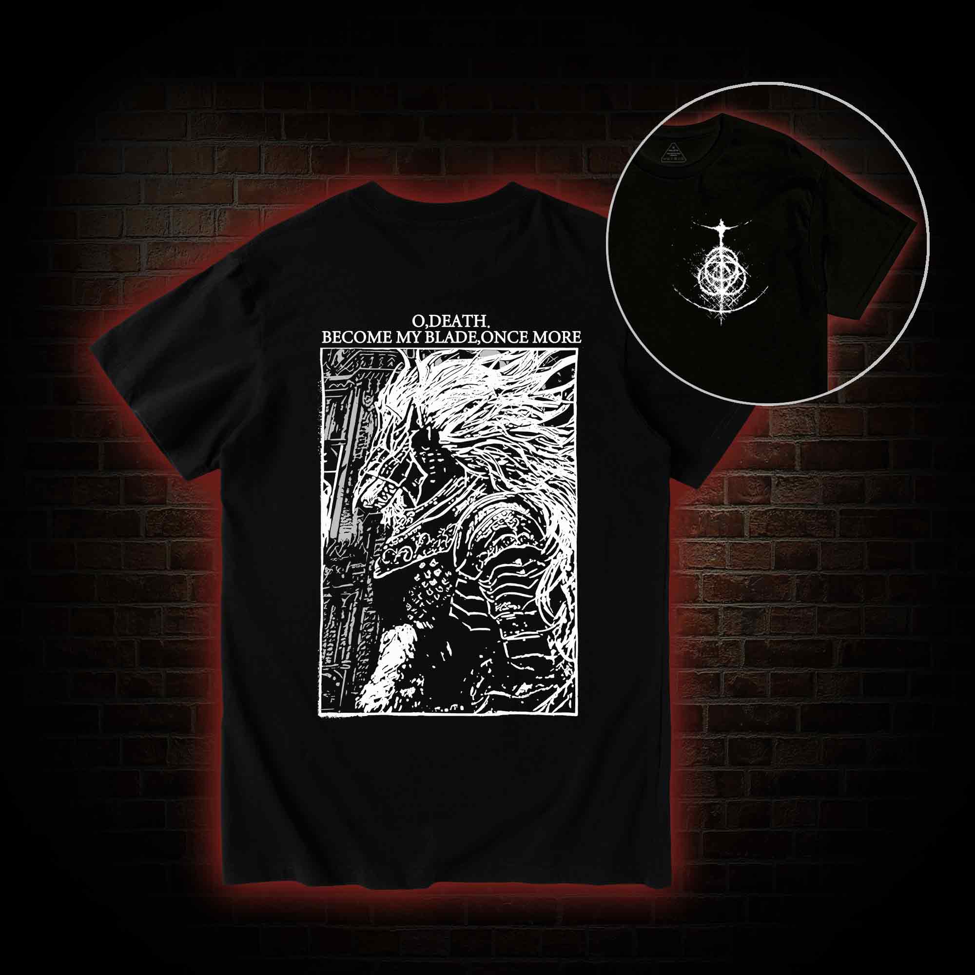 The Black Blade Back Print T-Shirt
