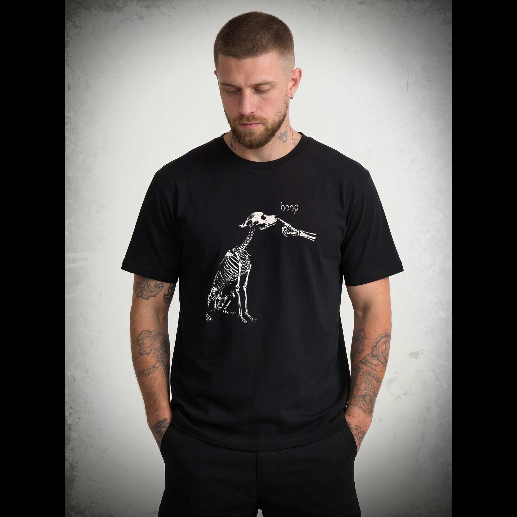 Boop Dog Skeleton Halloween T-shirt