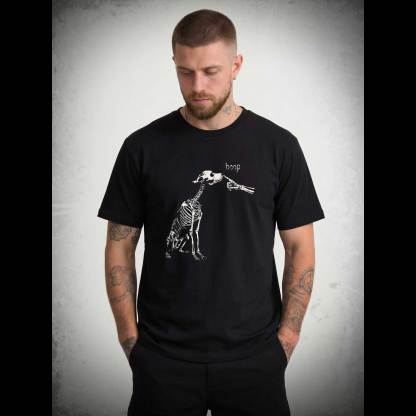 Boop Dog Skeleton Halloween T-shirt