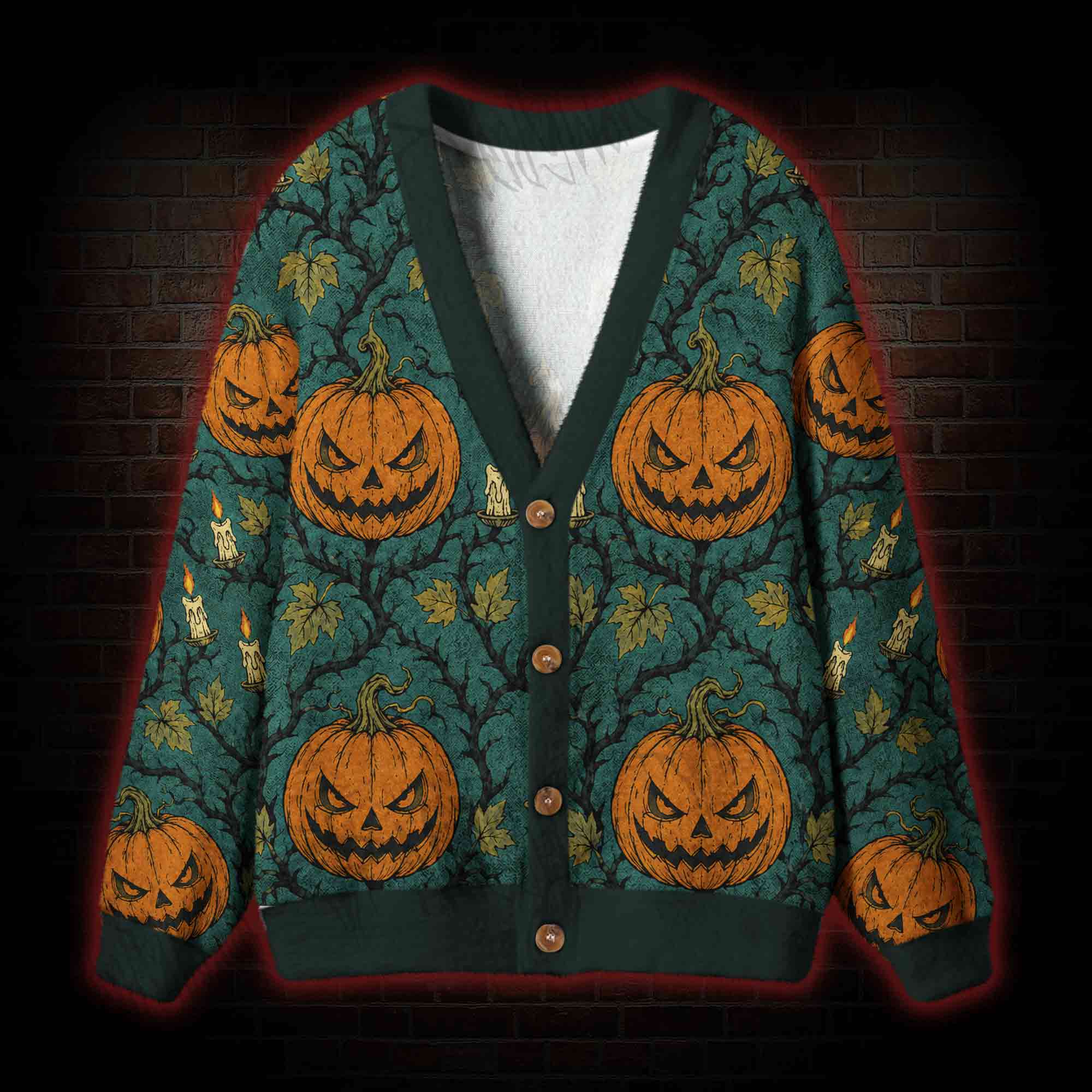 Wicked Carving Cardigan Sweater