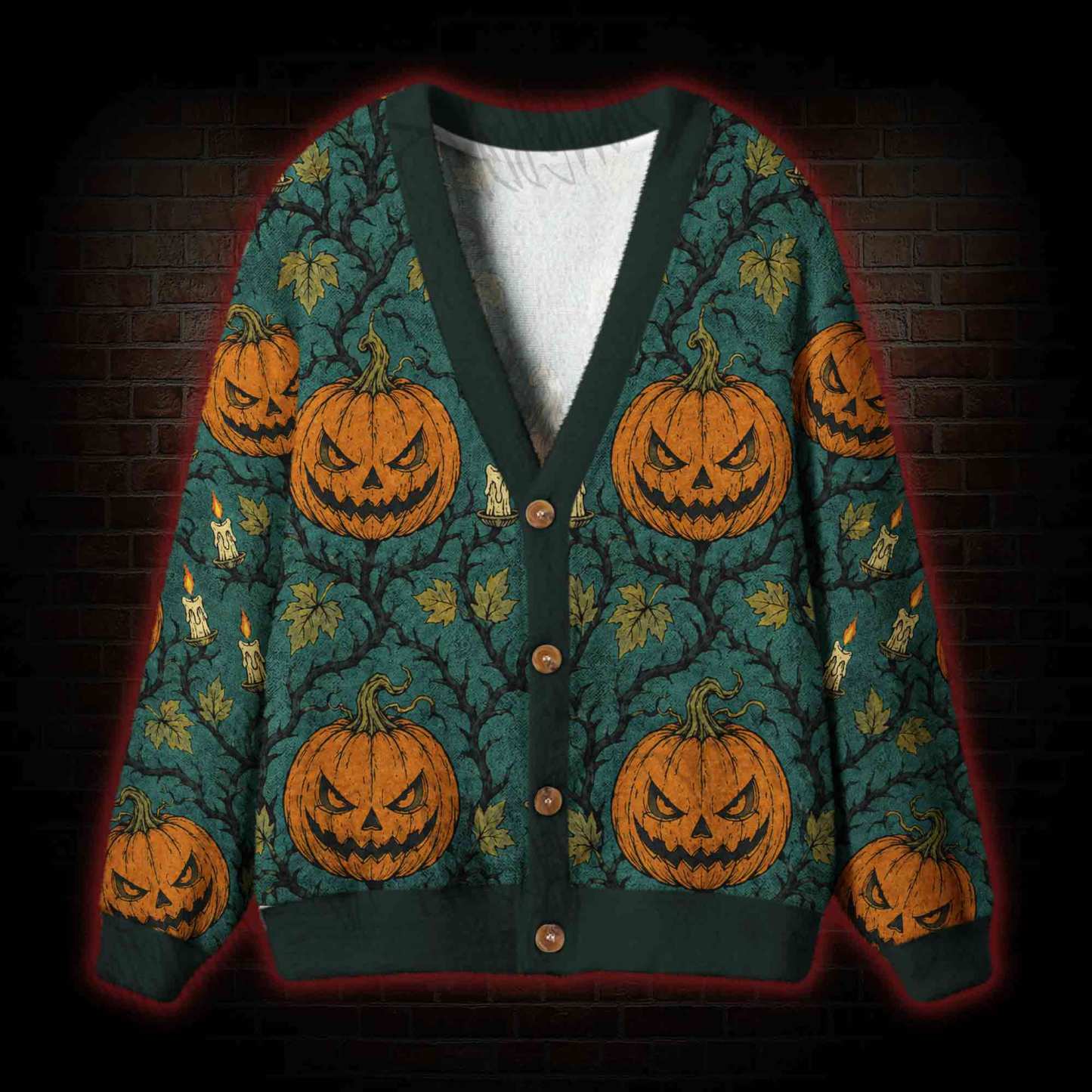Wicked Carving Cardigan Sweater