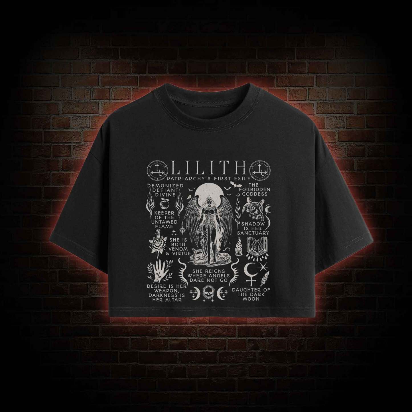 Lilith Feminist Crop Top