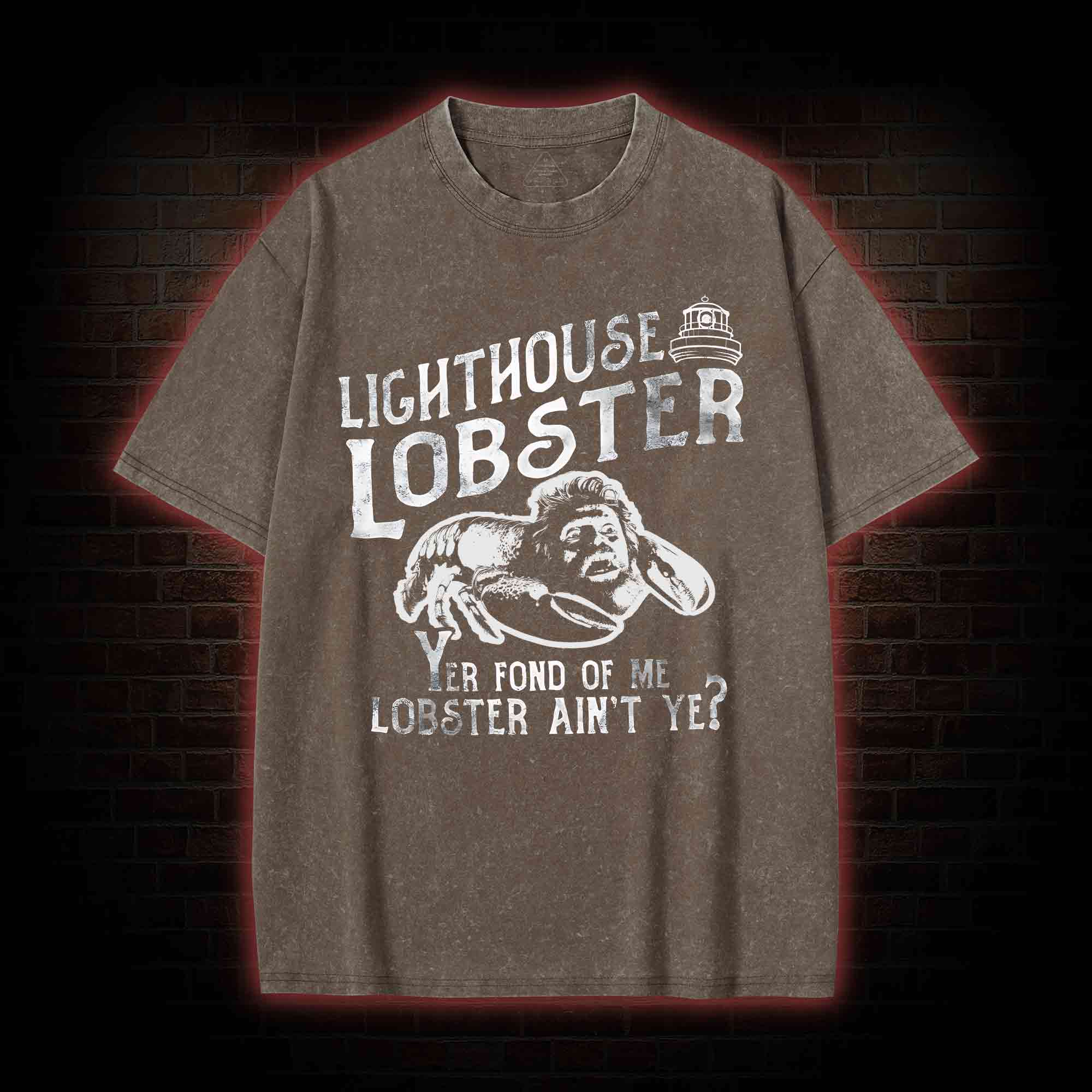 Lighthouse Lobster Washed T-shirt