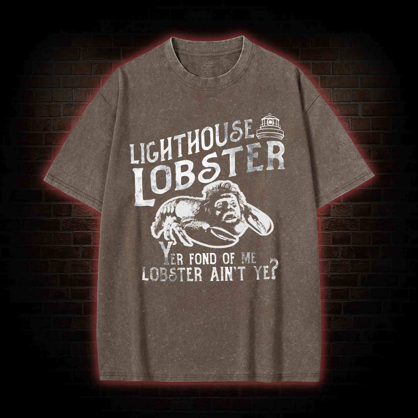 Lighthouse Lobster Washed T-shirt