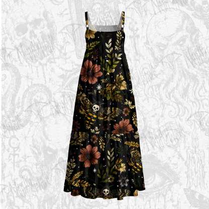 Wide Straps Maxi Dress