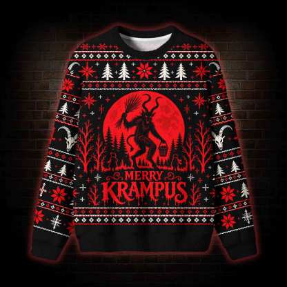 Merry Krampus Ugly Sweatshirts