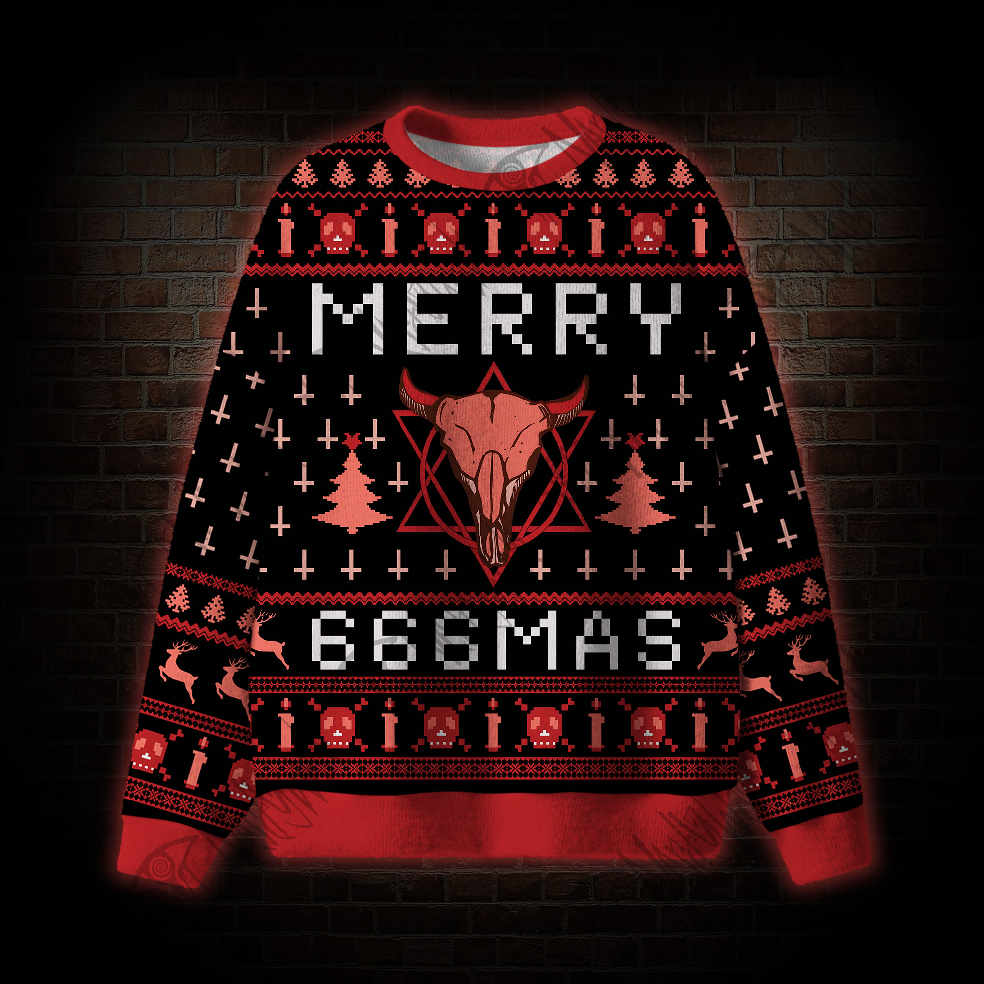 Merry 666mas Ugly Sweatshirts