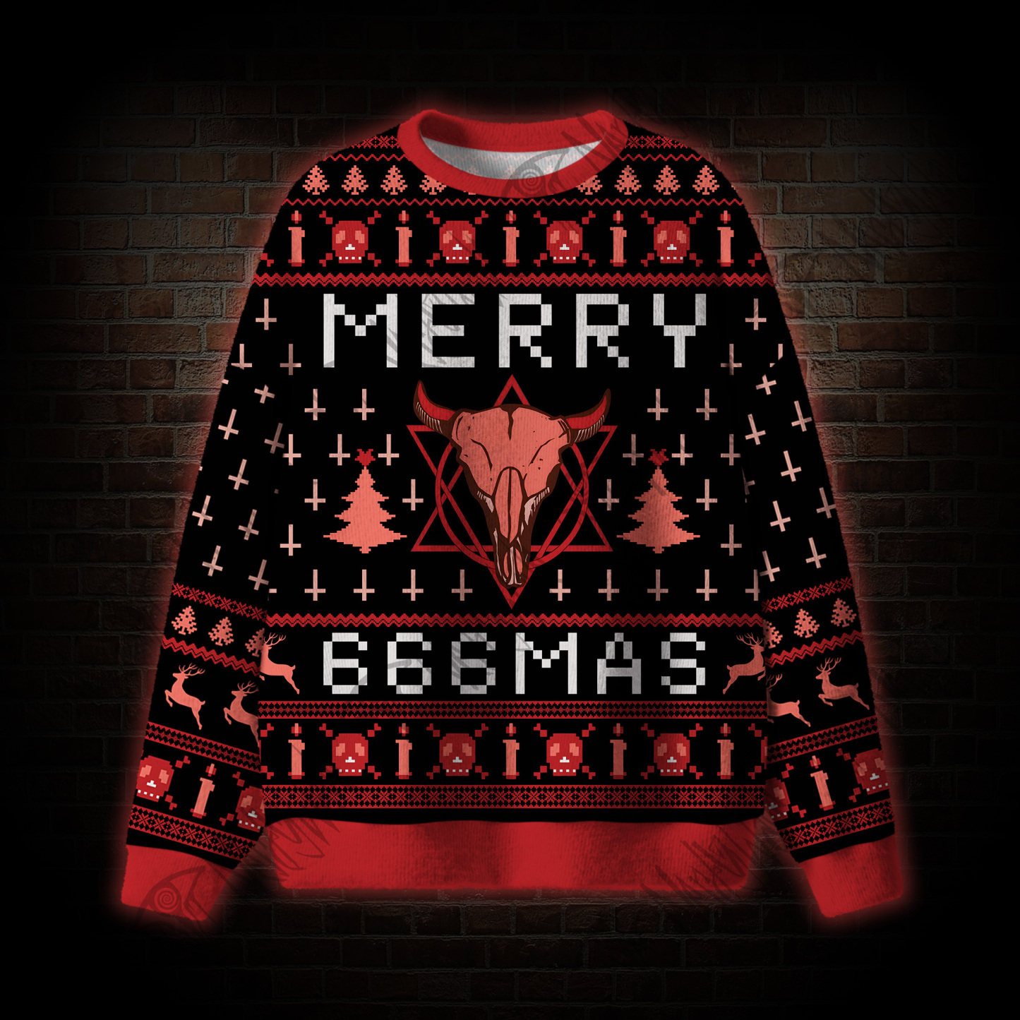 Merry 666mas Ugly Sweatshirts
