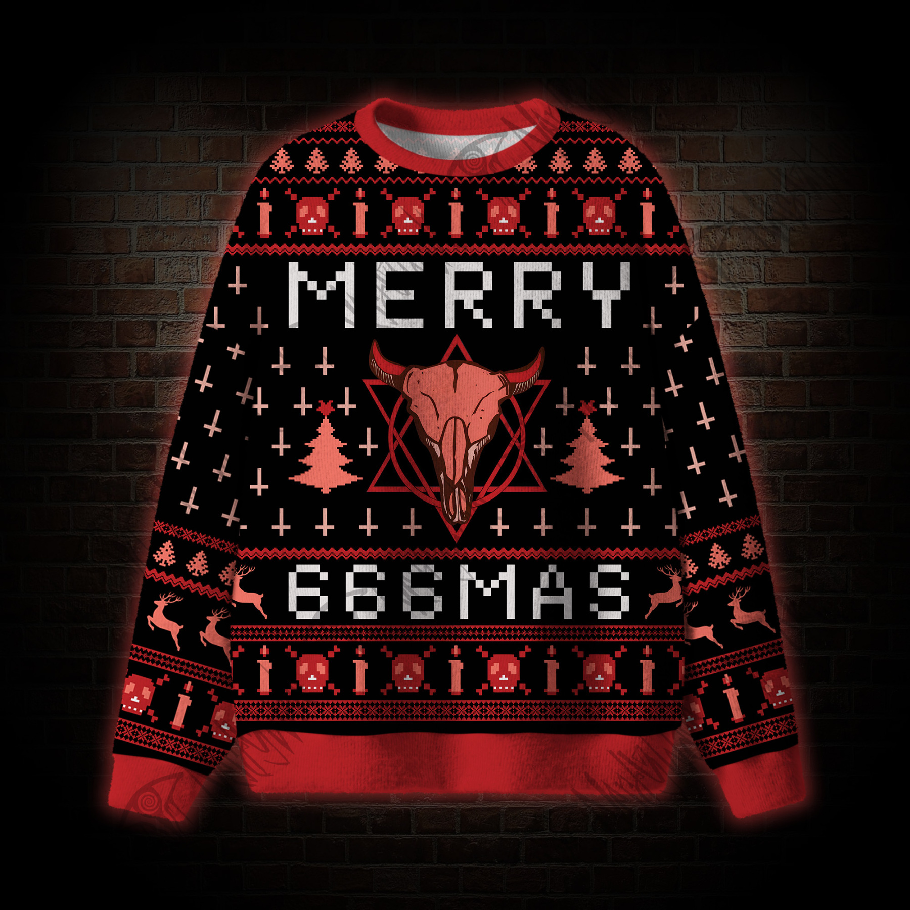 Merry 666mas Ugly Sweatshirts