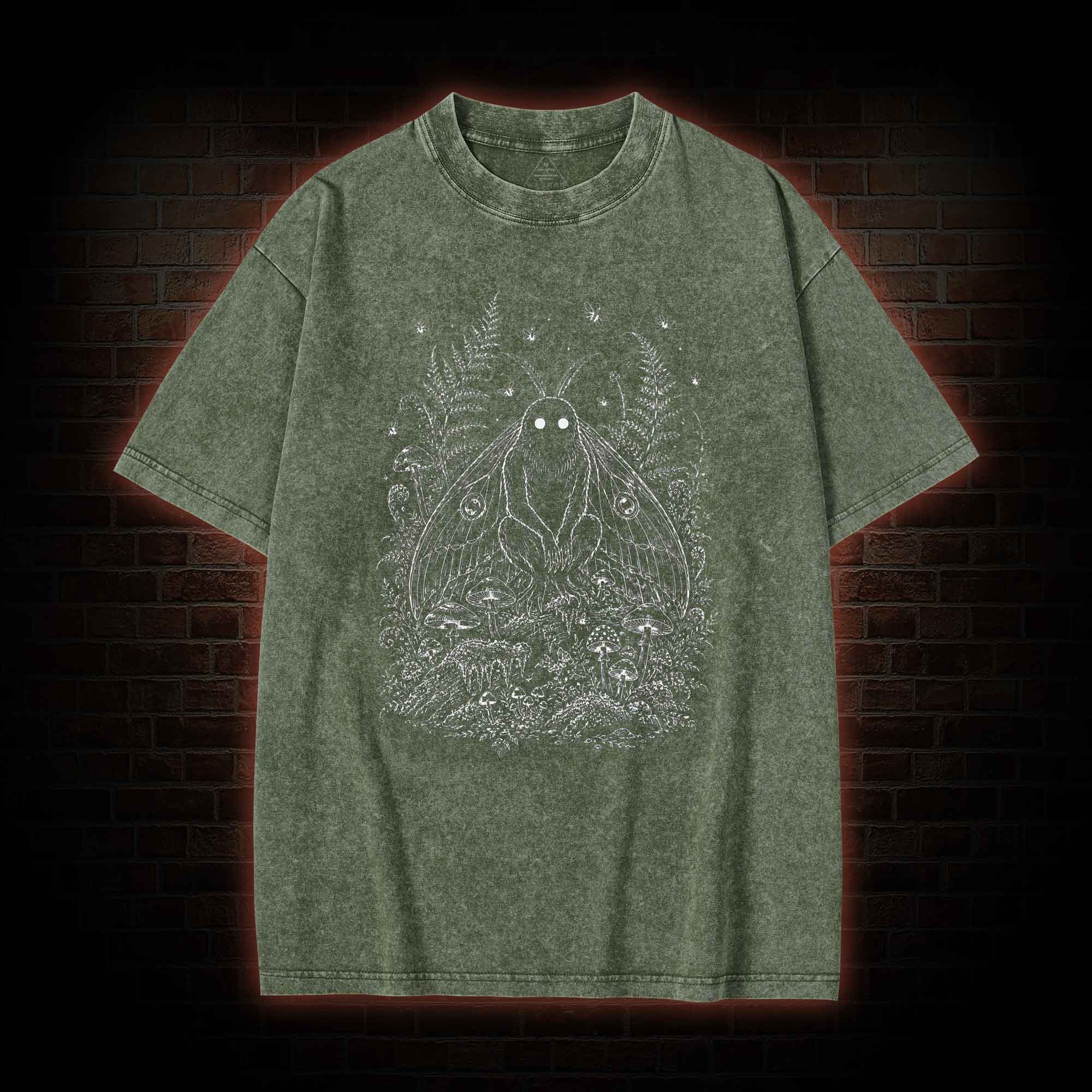Mothman Folklore Washed T-shirt