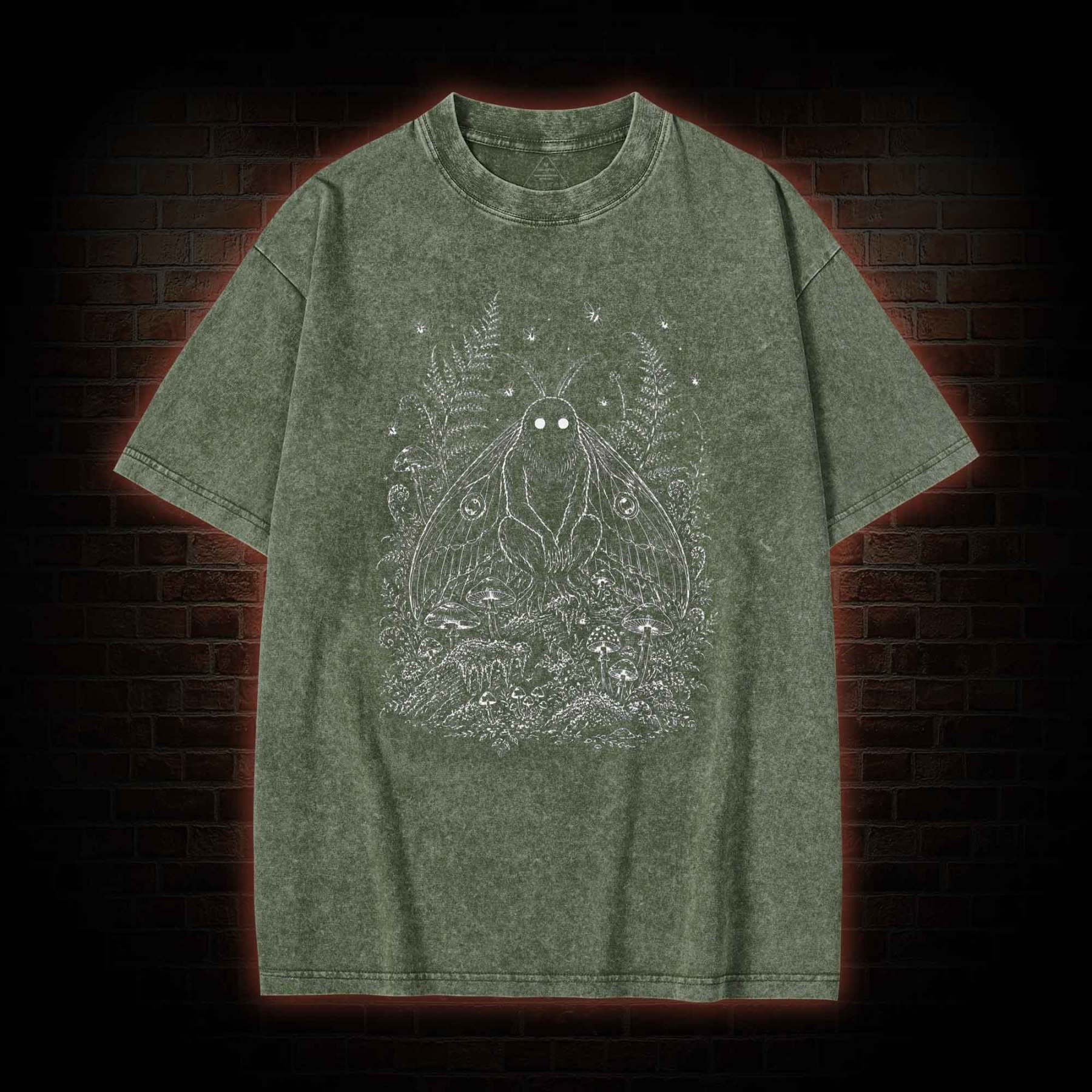 Mothman Folklore Washed T-shirt