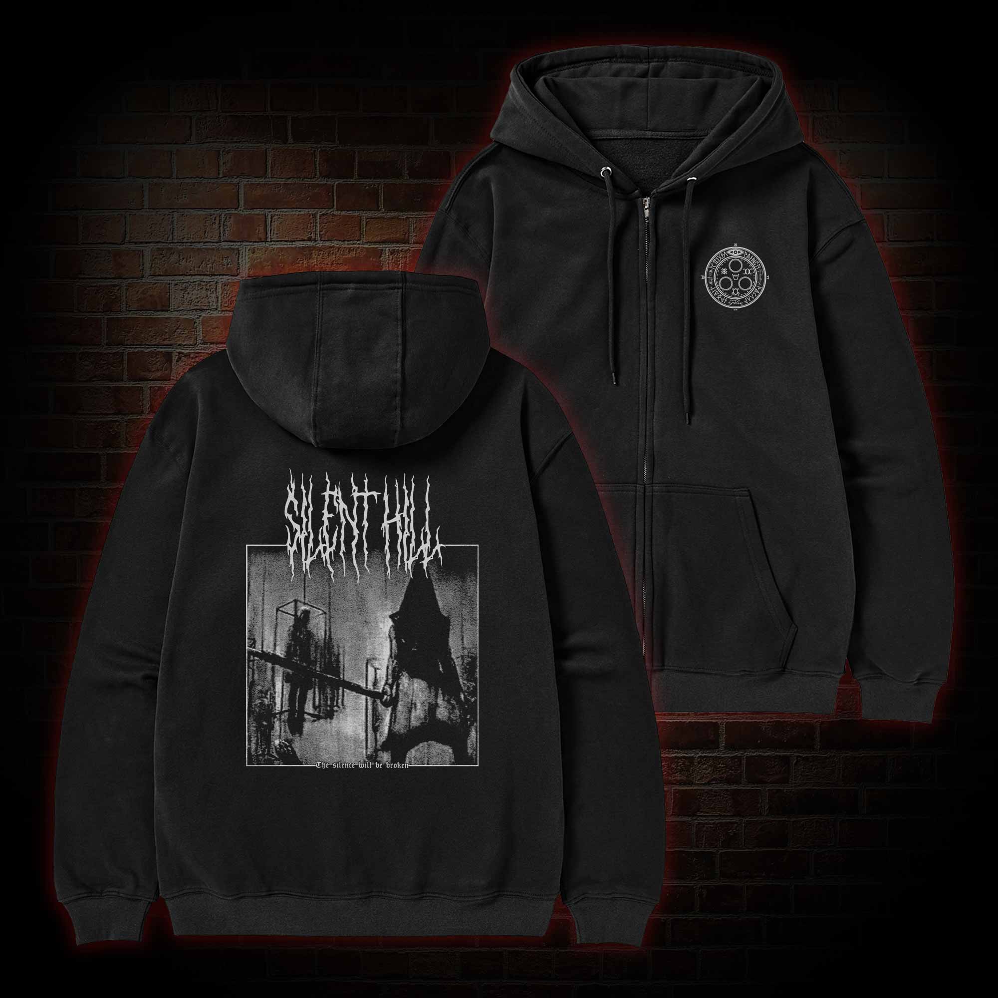 Pyramid Head Zipper Hoodie