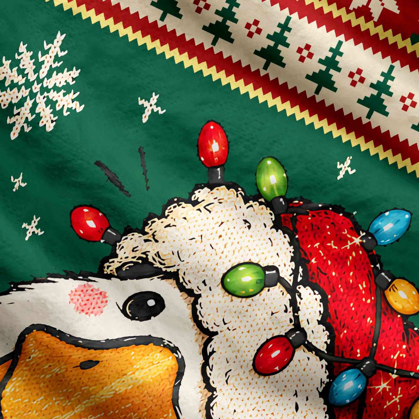 Holiday Goose Portrait Ugly Sweatshirts