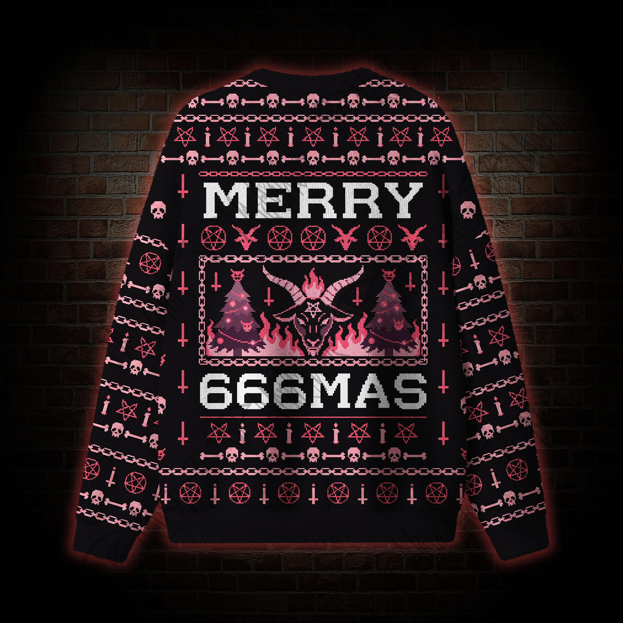 Infernal Christmas Vintage Ugly Sweatshirts