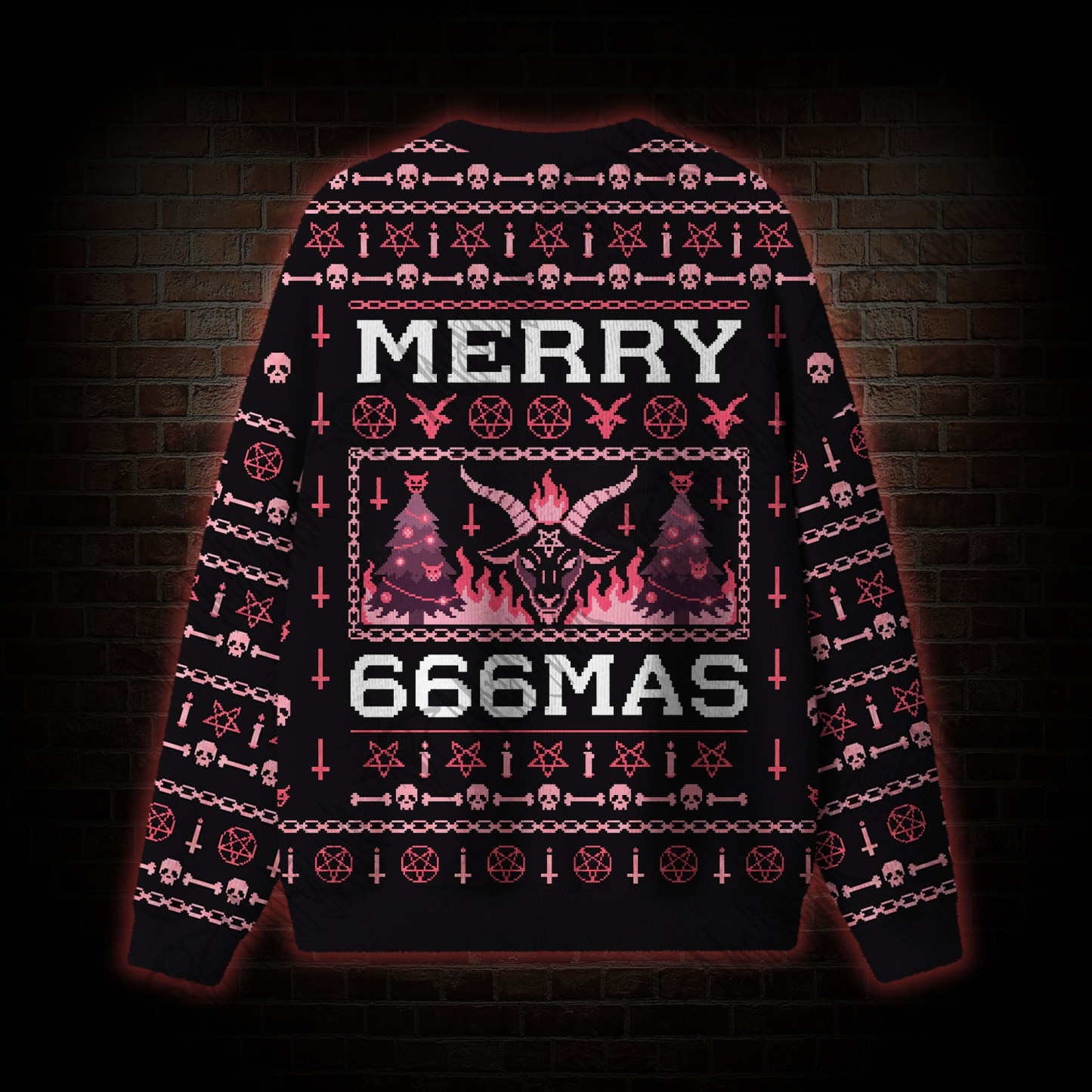 Infernal Christmas Vintage Ugly Sweatshirts