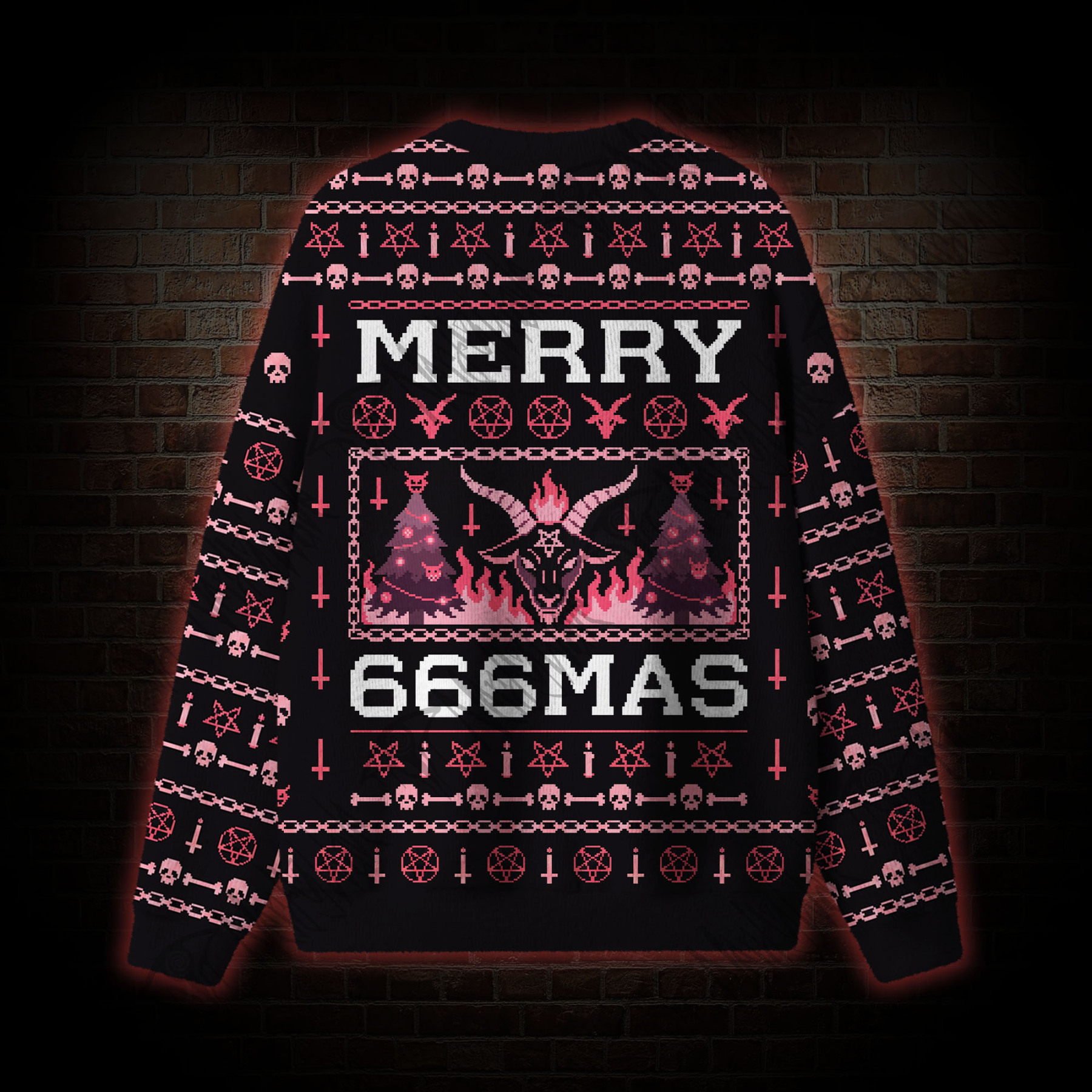 Infernal Christmas Vintage Ugly Sweatshirts