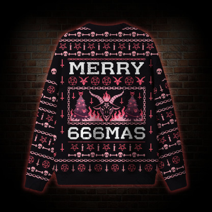Infernal Christmas Vintage Ugly Sweatshirts
