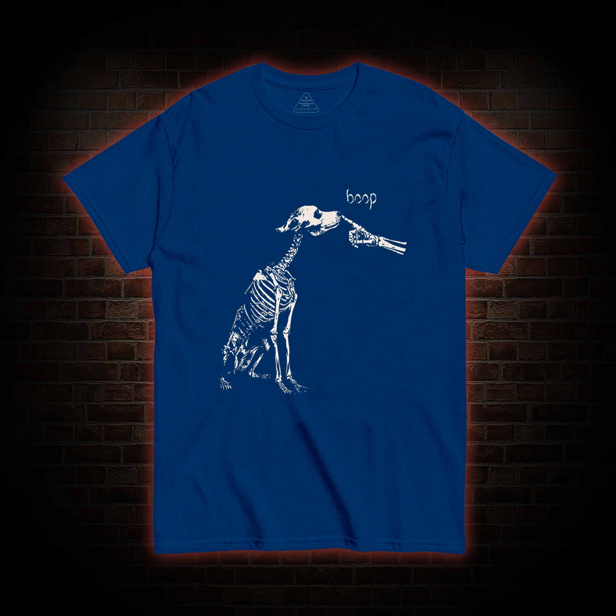 Boop Dog Skeleton Halloween T-shirt