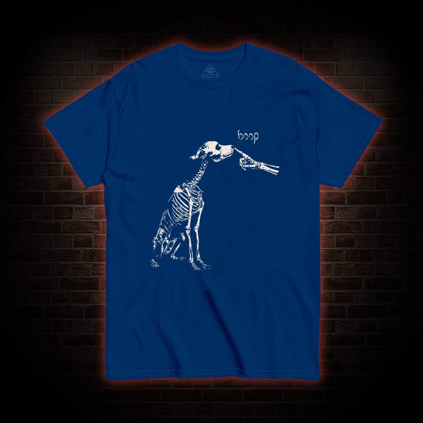 Boop Dog Skeleton Halloween T-shirt