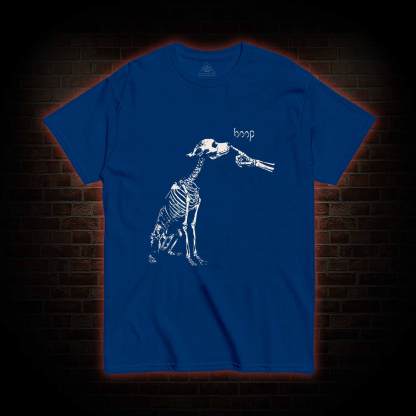 Boop Dog Skeleton Halloween T-shirt