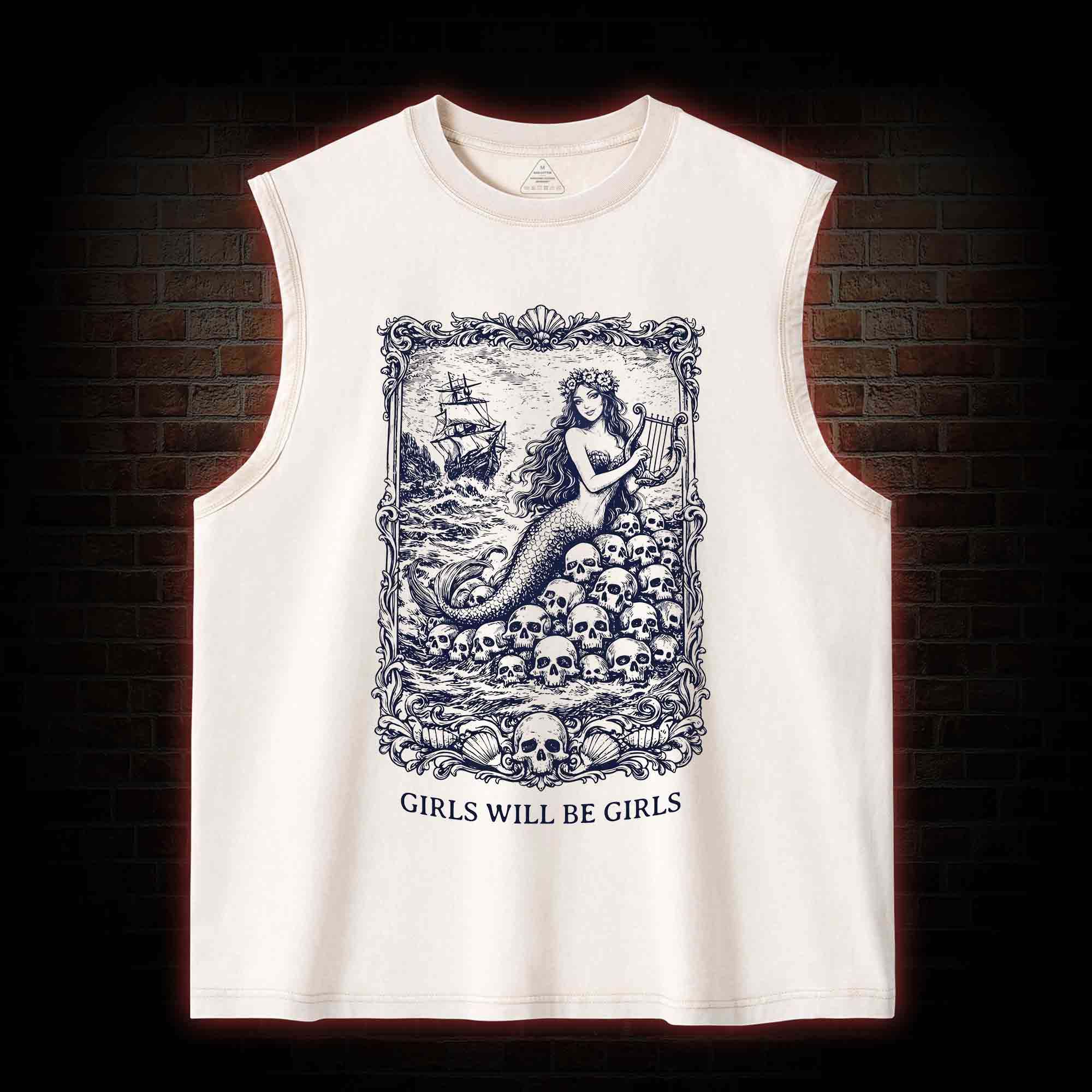 Girls will be Girls Greek mythology Washed Tank Top