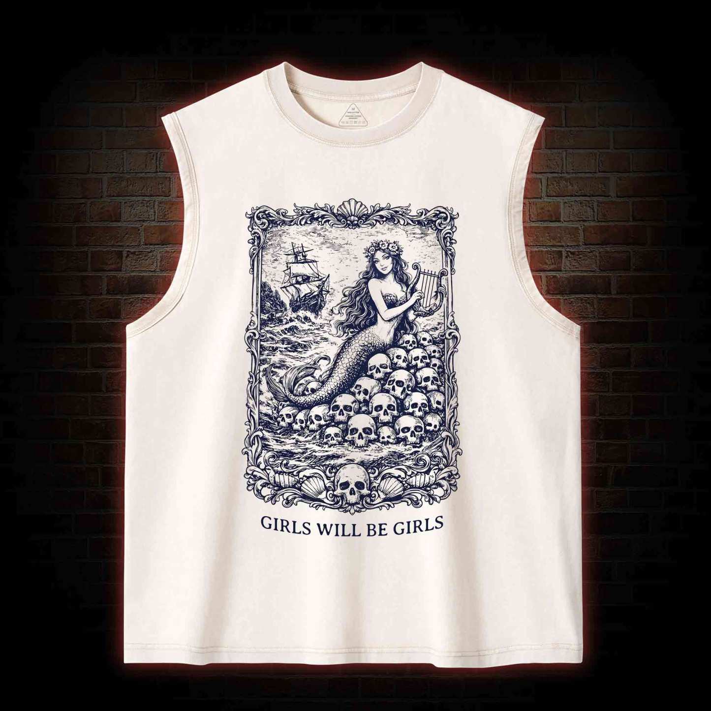 Girls will be Girls Greek mythology Washed Tank Top