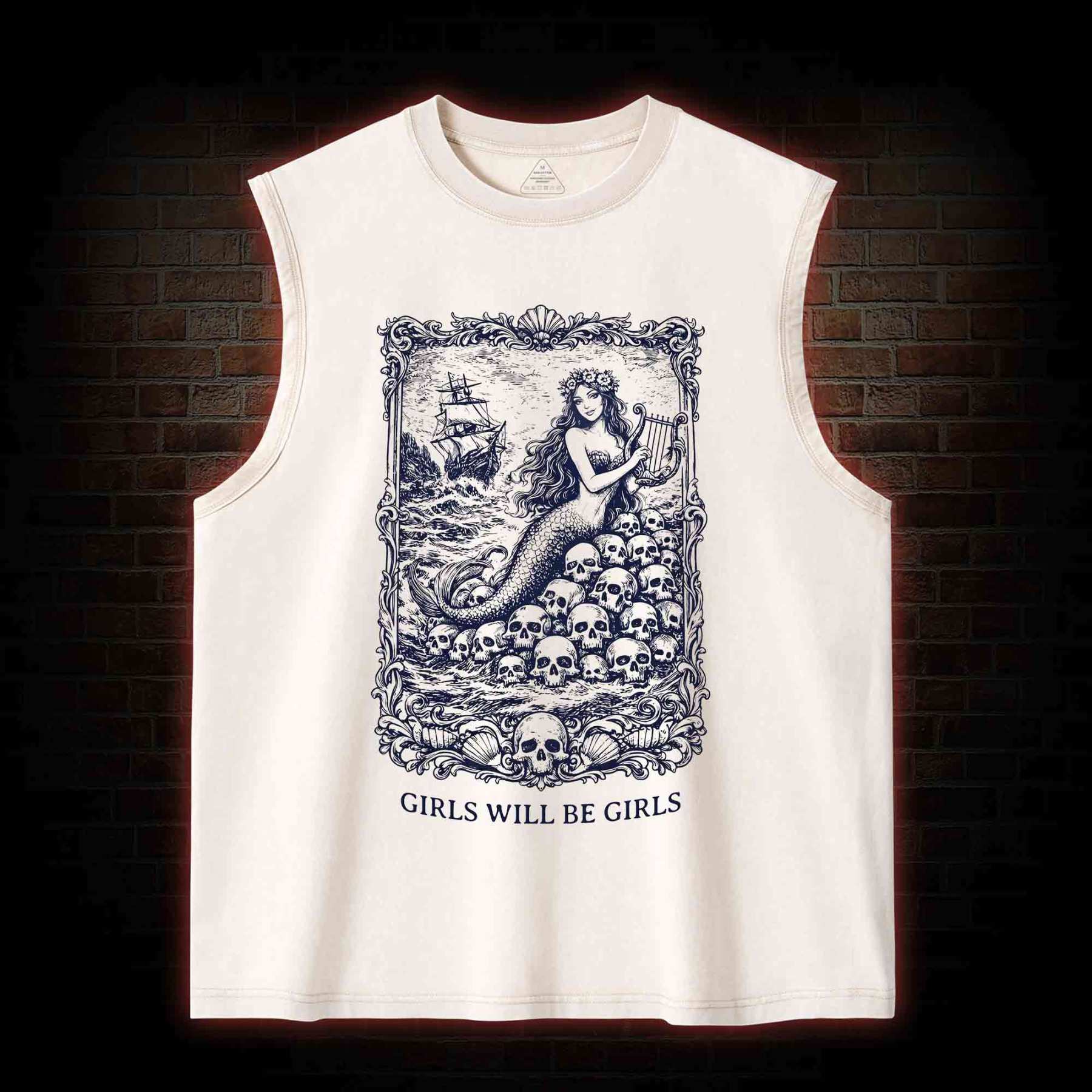 Girls will be Girls Greek mythology Washed Tank Top