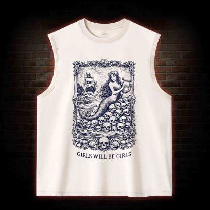 Girls will be Girls Greek mythology Washed Tank Top